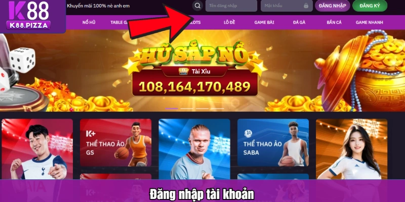 Đăng nhập tài khoản